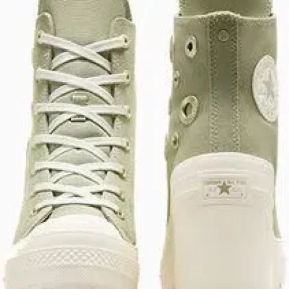 Chuck 70 De Luxe Heel Platform Metal Rings NWT Women 6.5 fits like 7 - Picture 8 of 9